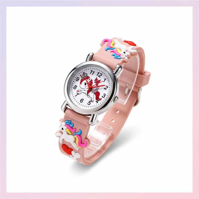 unicorn butterfly watch - white-bg
