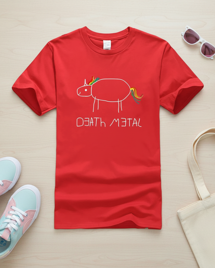 unicorn button up shirt - flat-lay