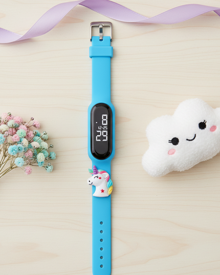 unicorn candy watch - flat-lay