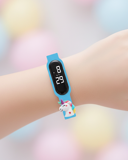 unicorn candy watch - in-use