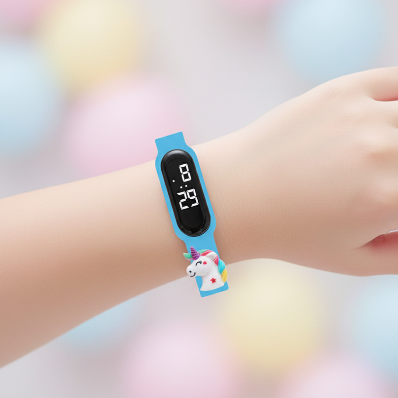 unicorn candy watch - in-use
