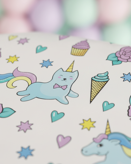 unicorn cat bedding - detail