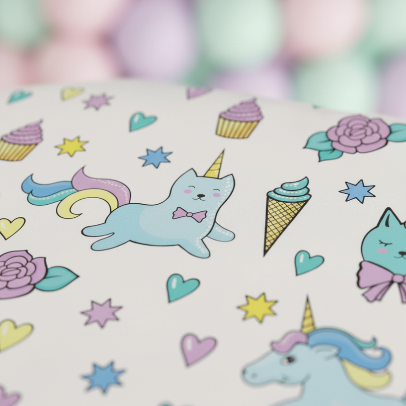 unicorn cat bedding - detail