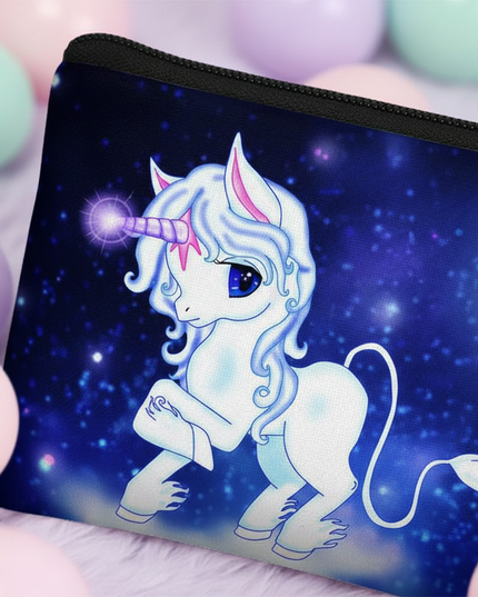 unicorn change purse - detail