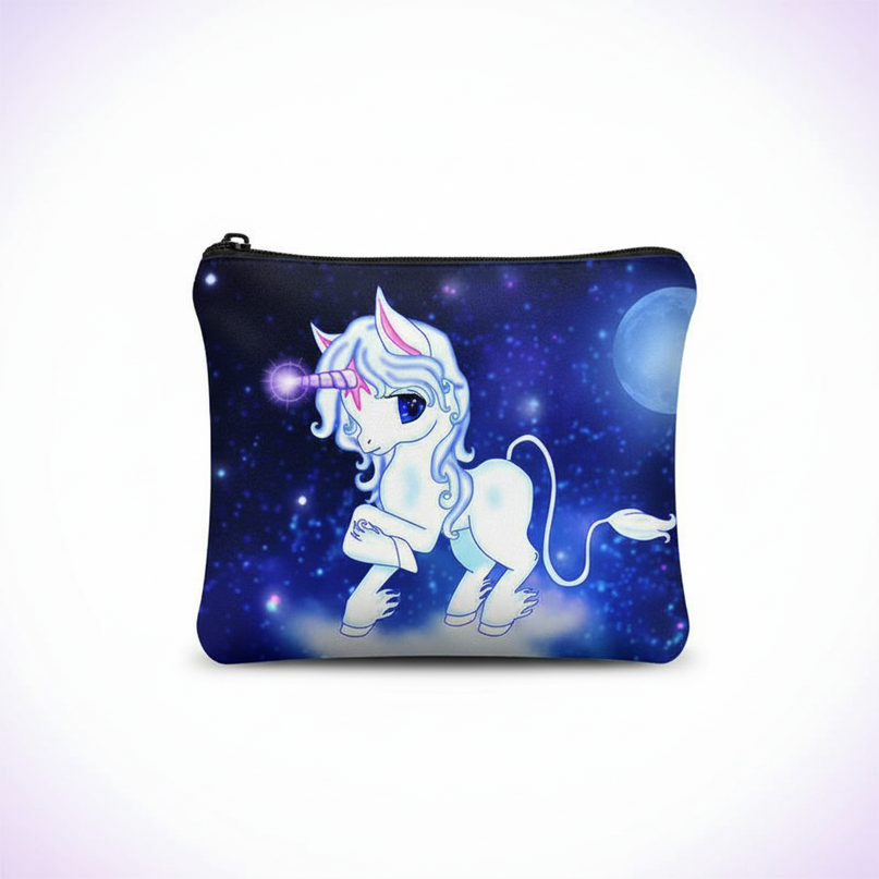 unicorn change purse - white-bg