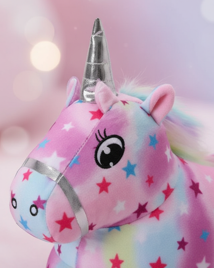 unicorn character slippers - detail