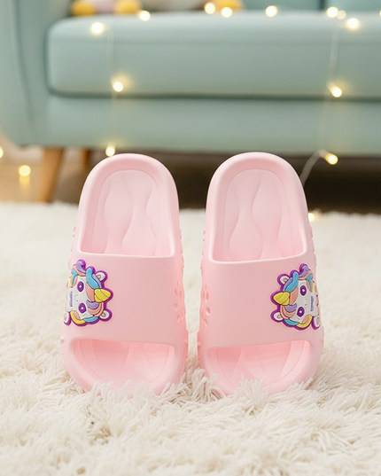 unicorn charm slippers - lifestyle