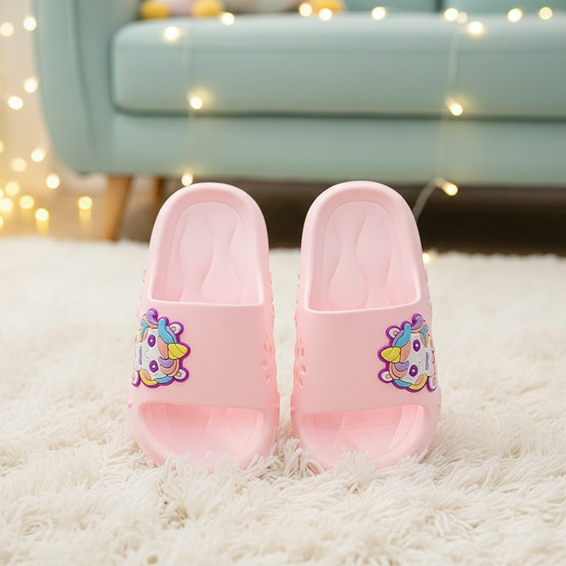 unicorn charm slippers - lifestyle