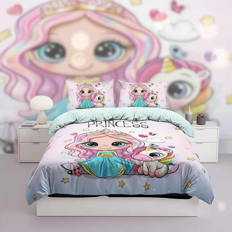 unicorn childrens bedding - lifestyle