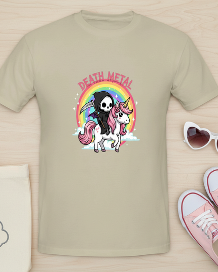 unicorn christmas shirt - flat-lay