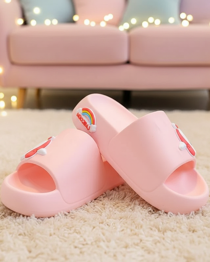 unicorn chunky slippers - lifestyle