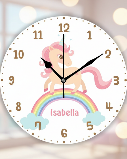 unicorn clock for girls bedroom - lifestyle