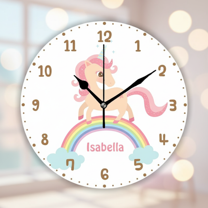 unicorn clock for girls bedroom - lifestyle