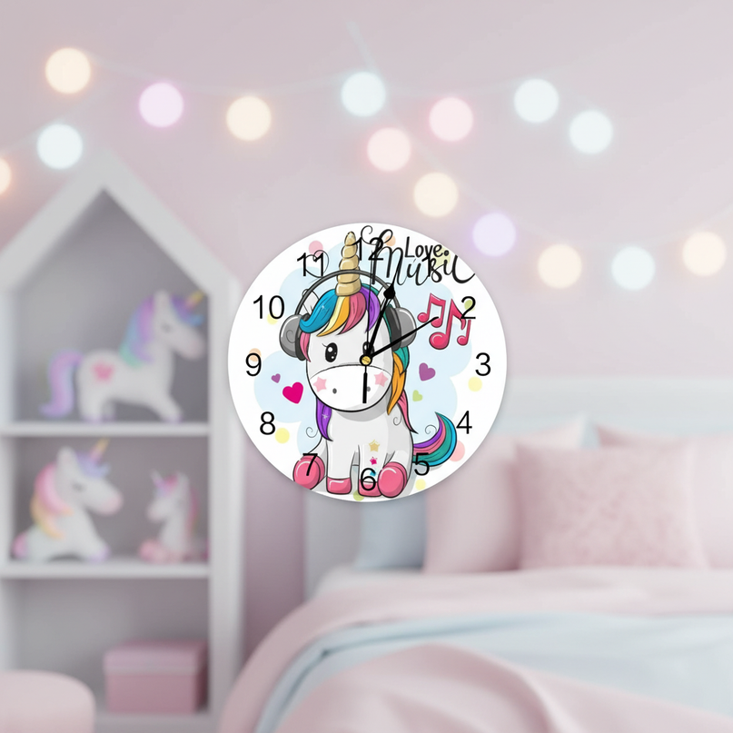 unicorn clock for kids - lifestyle