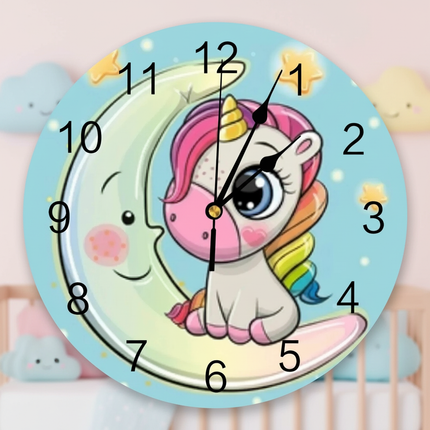 unicorn clock for nursery - lifestyle