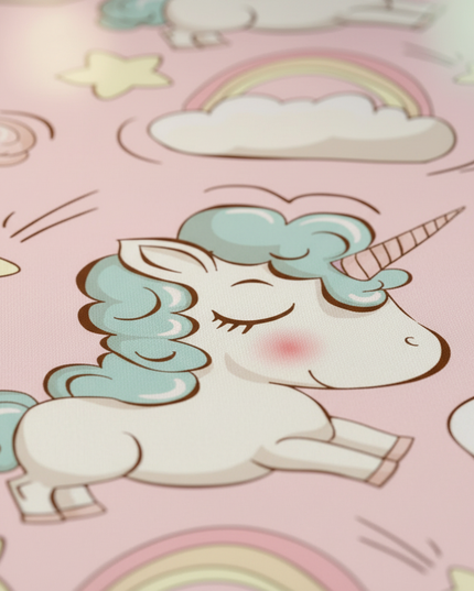 unicorn cloud pattern bedding - detail