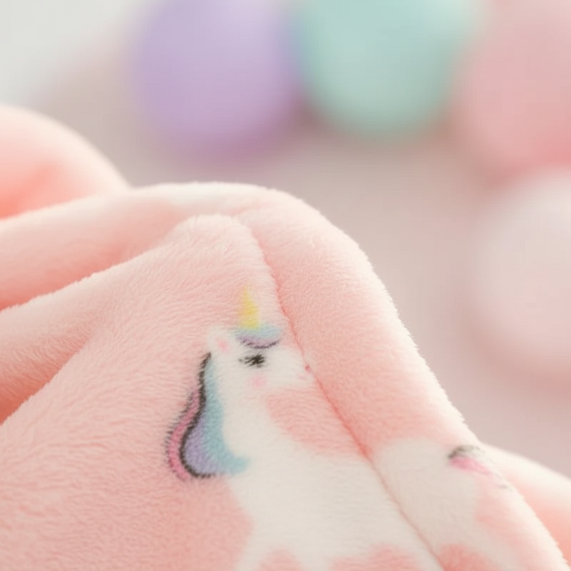 unicorn cloud robe - detail