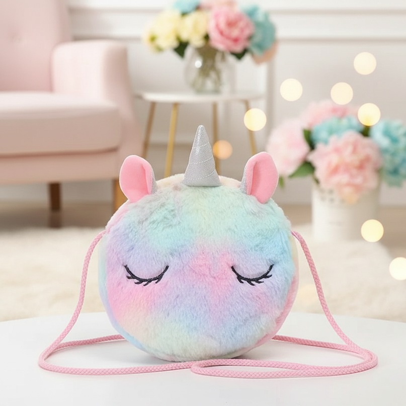 unicorn color purse - lifestyle