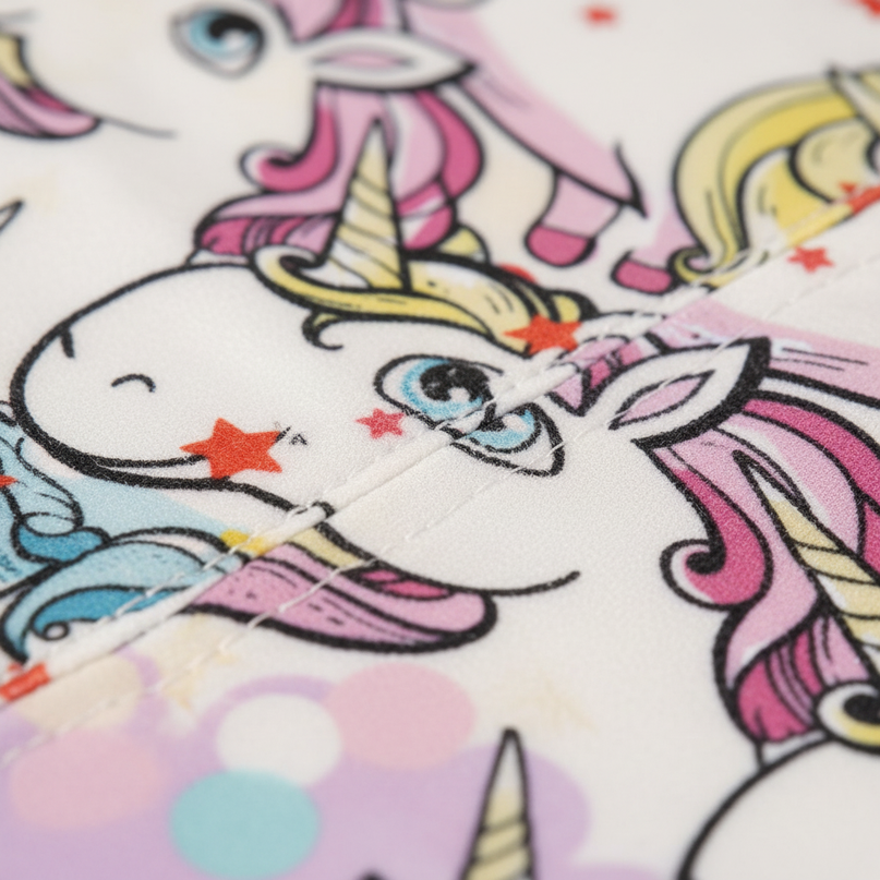 unicorn colored leggings - detail
