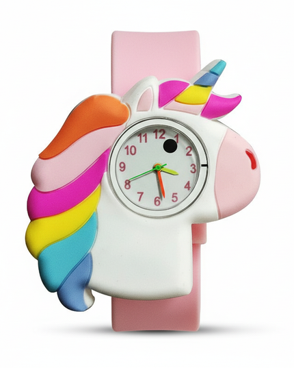 unicorn colorful watch - white-bg