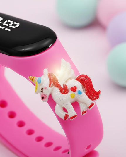 unicorn confetti watch - detail