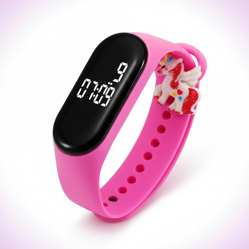 unicorn confetti watch - white-bg