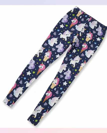 unicorn constellation leggings - white-bg