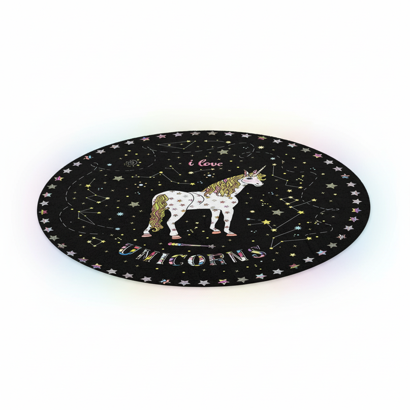 unicorn constellation rug - white-bg