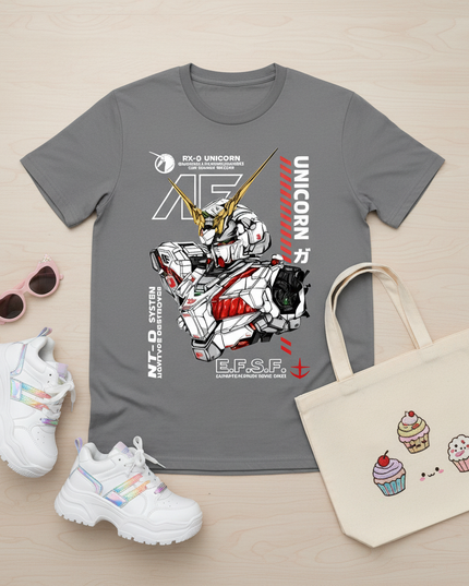 unicorn cooking shirt - flat-lay