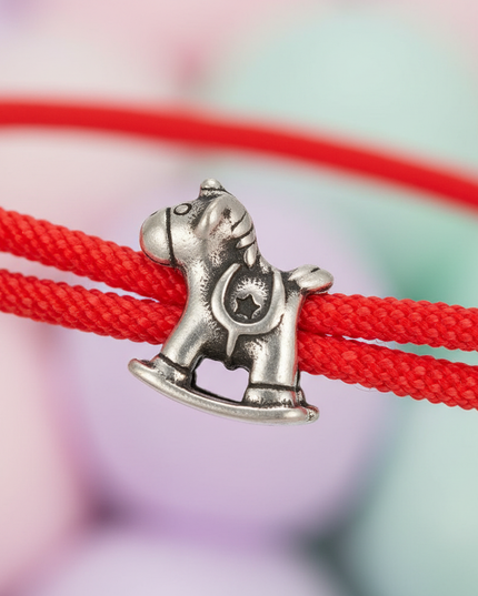 unicorn cord bracelet - detail