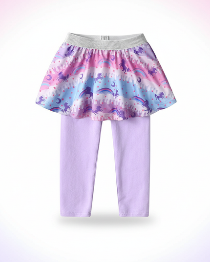 unicorn cosmic leggings - white-bg