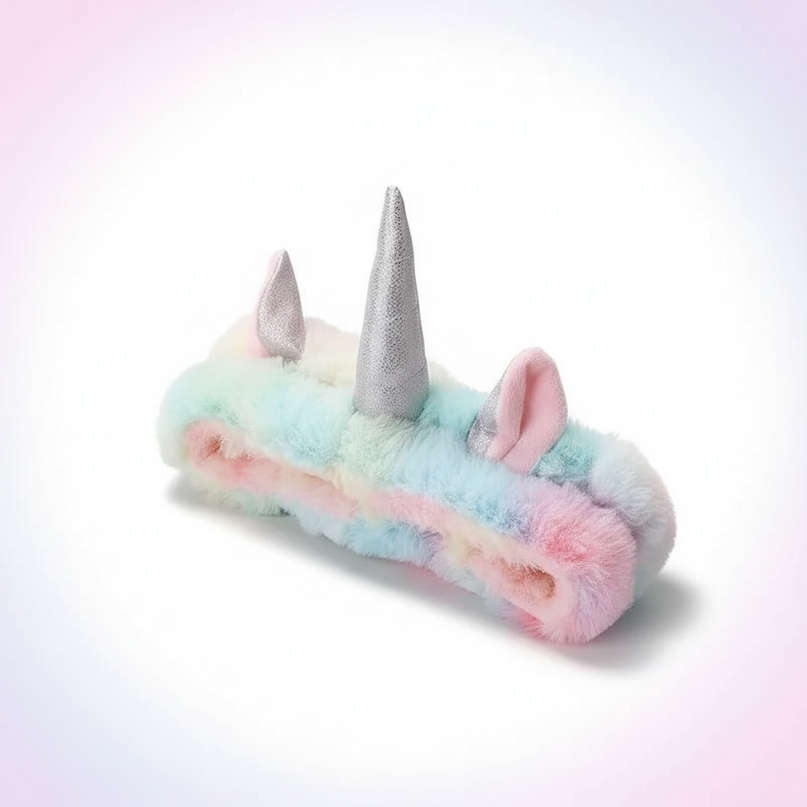 unicorn cosplay headband - white-bg