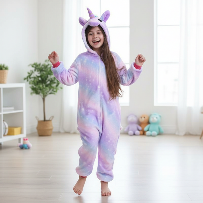 unicorn costume onesie - in-use