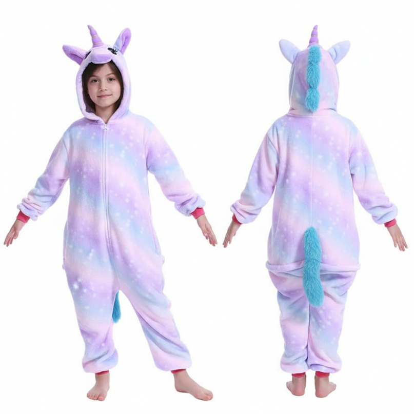 unicorn costume onesie - white-bg