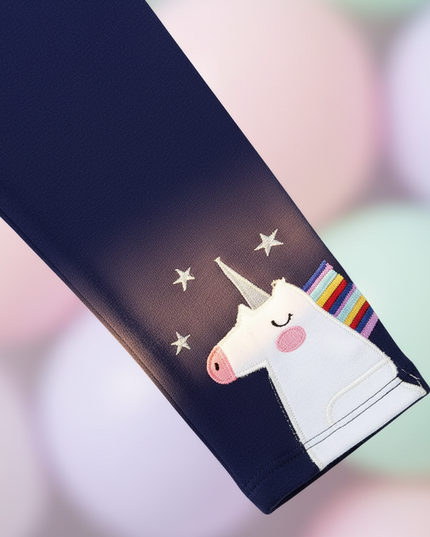 unicorn cotton leggings - detail
