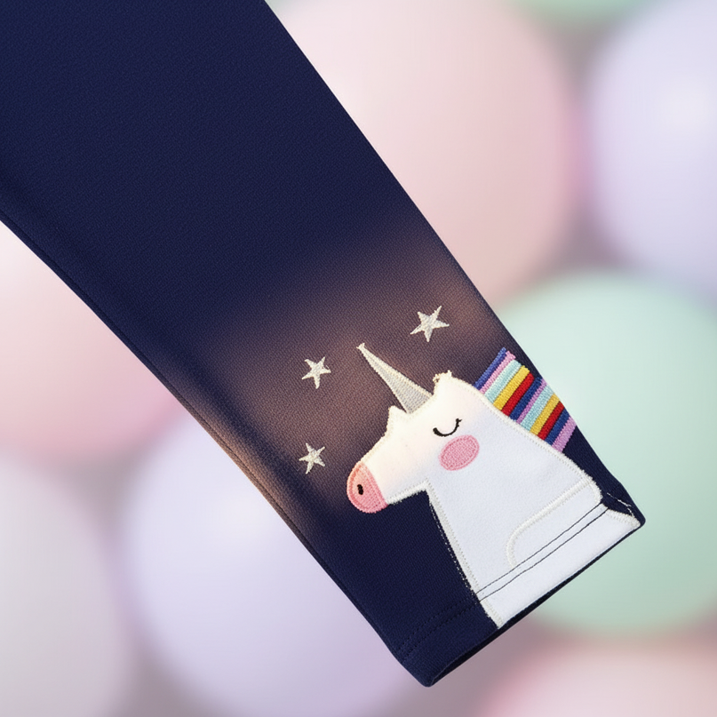 unicorn cotton leggings - detail