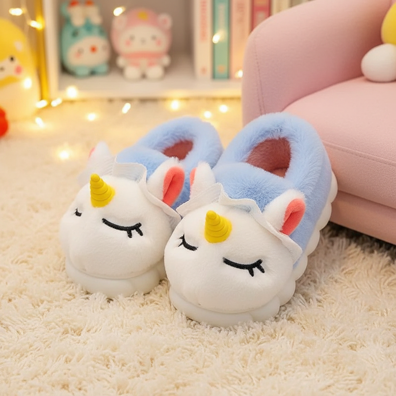 unicorn cotton slippers - lifestyle
