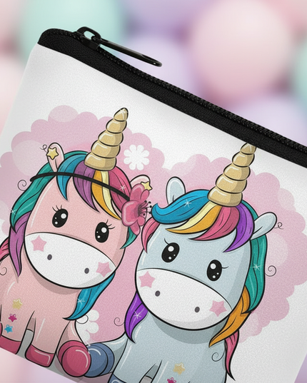 unicorn couple print purse - detail