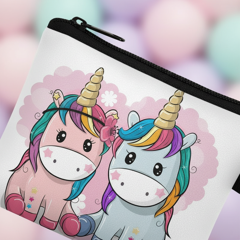unicorn couple print purse - detail