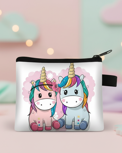 unicorn couple print purse - lifestyle
