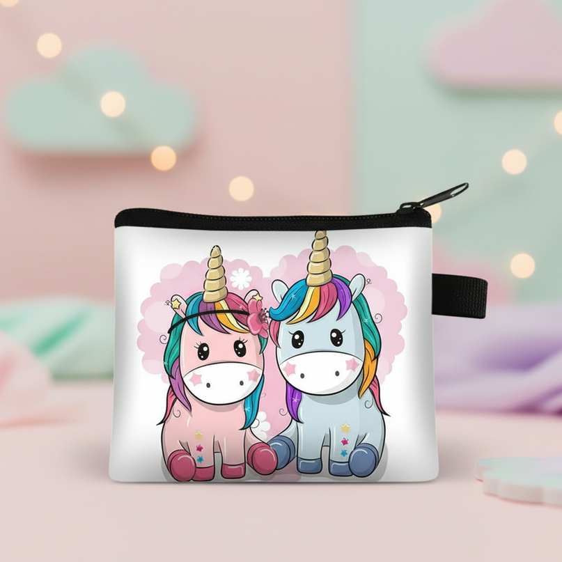 unicorn couple print purse - lifestyle