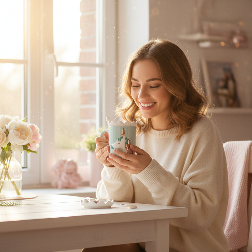 unicorn-crown-mug - in-use