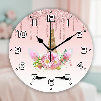 unicorn crown wall clock - lifestyle