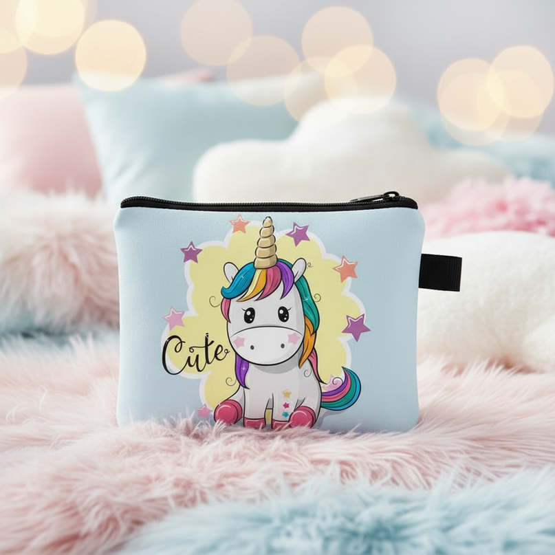 unicorn cute print purse - lifestyle