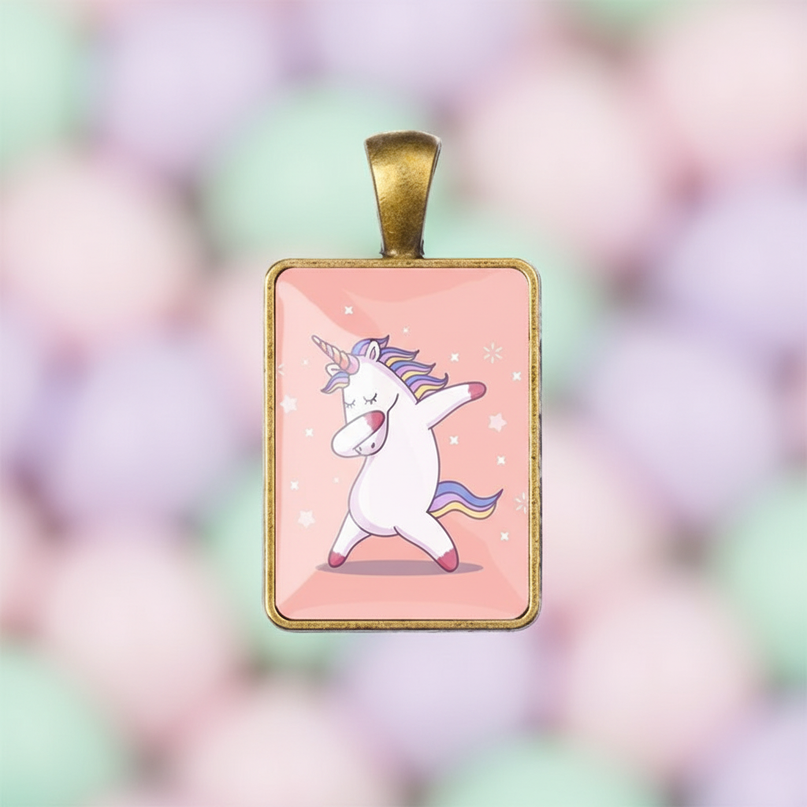unicorn dab necklace - detail