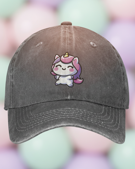 unicorn dad hat - detail