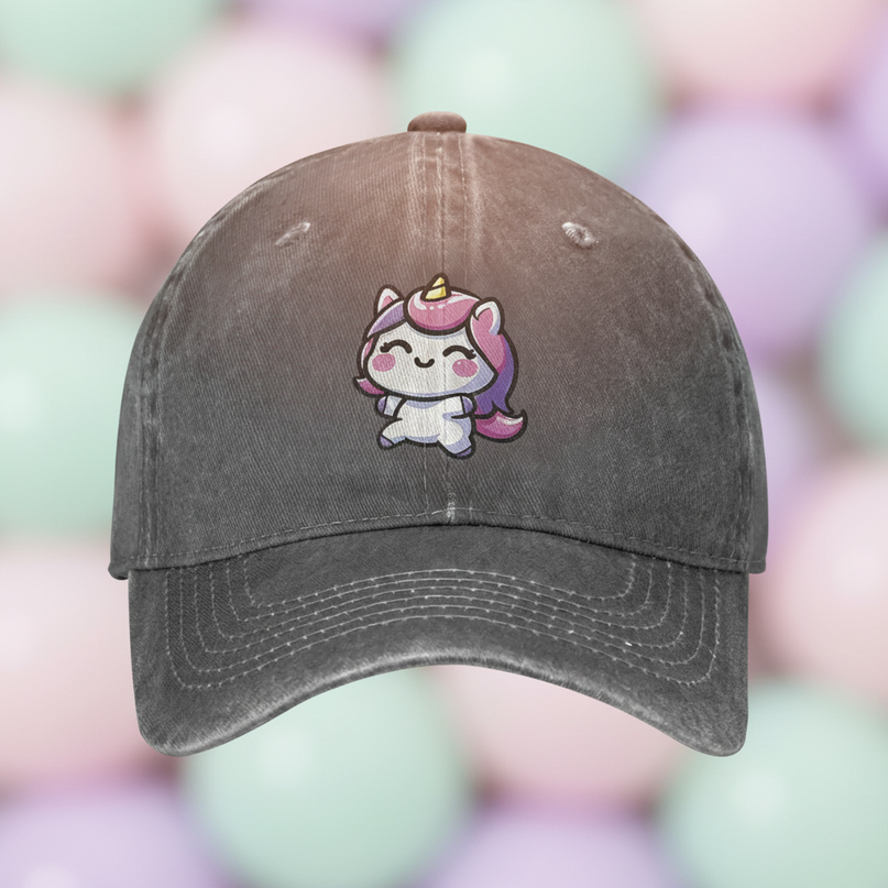 unicorn dad hat - detail