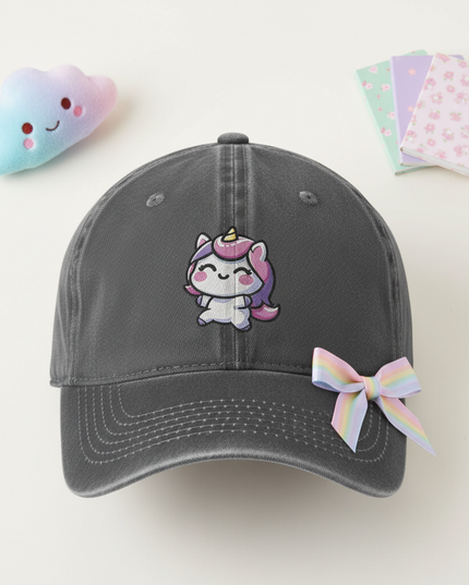 unicorn dad hat - flat-lay