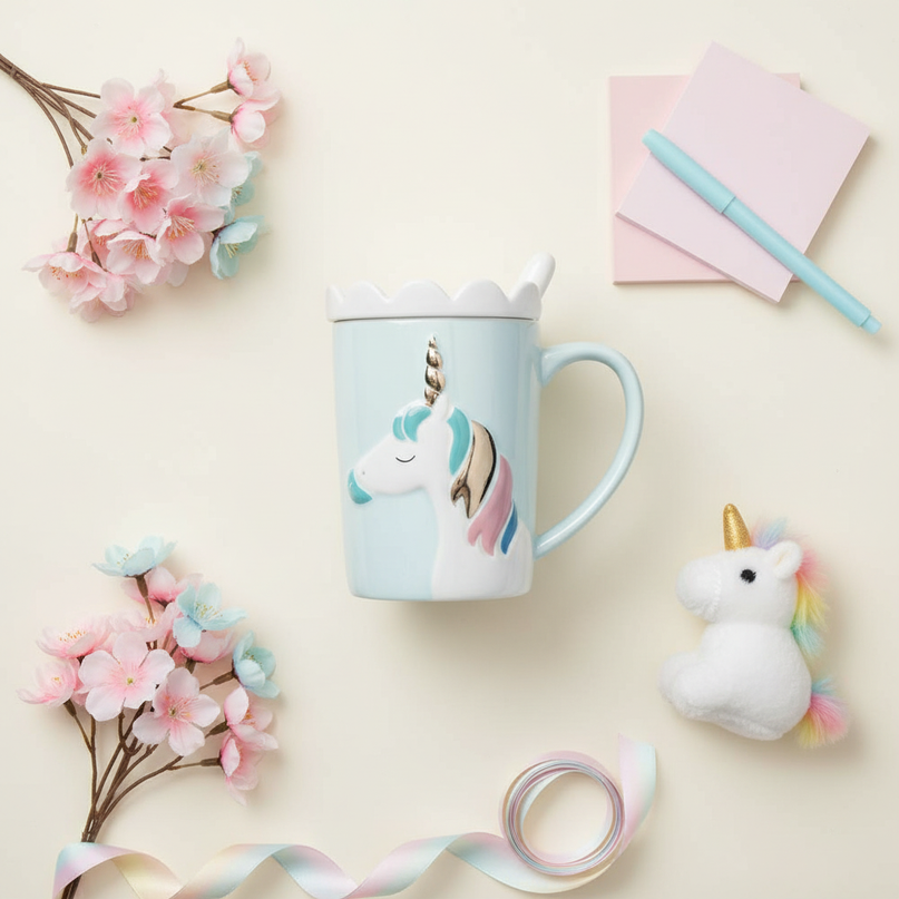 unicorn-decorative-mug - flat-lay