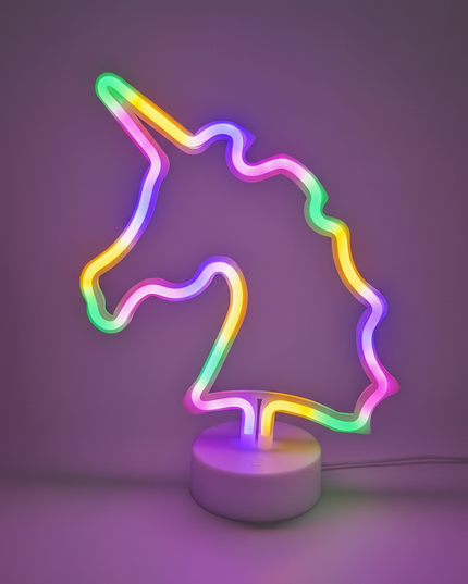 unicorn desk lamp - white-bg